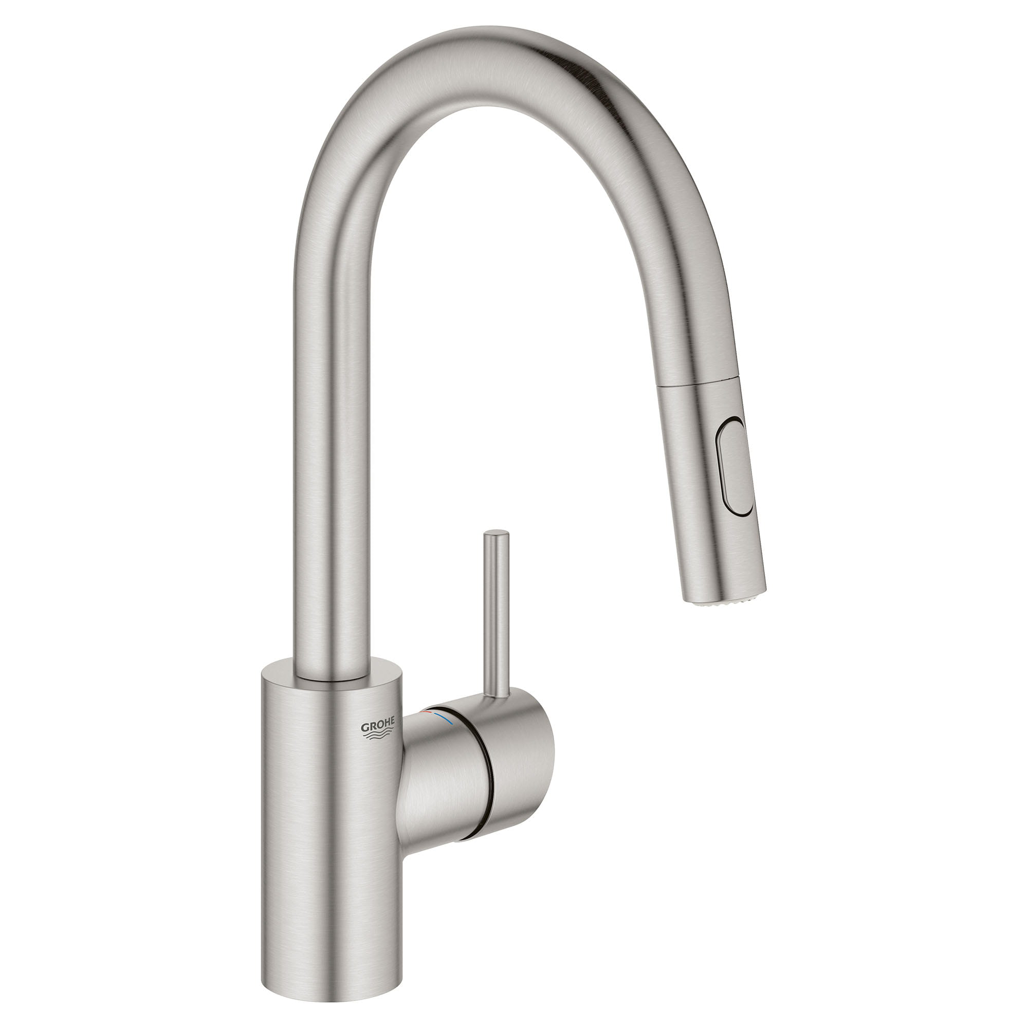 Single Handle Pull Down Bar Faucet 175 GPM GROHE SUPERSTEEL